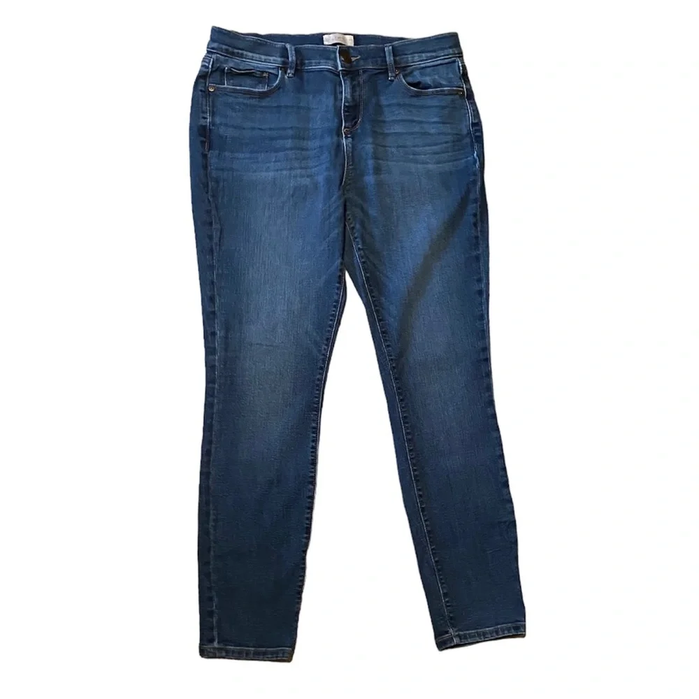 LOFT 10 Modern Skinny Jeans In Rich Indigo Wash